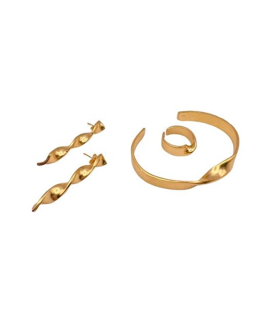 Les Reines Metallic Golden Arc for men