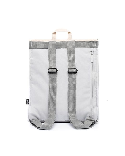 Lefrik White Handy Mini Backpack Concrete Block