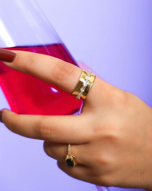 The Jewelz White Flesh & Band Ring