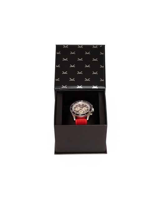 Kennett Watches & Accessories Metallic Kennett Pacesetter Chronograph Watch With Solid Stainless Steel Strap for men