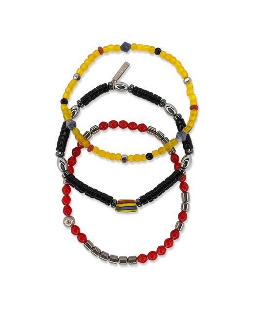 Jaredjamin Yellow Samurai Bracelet Set for men