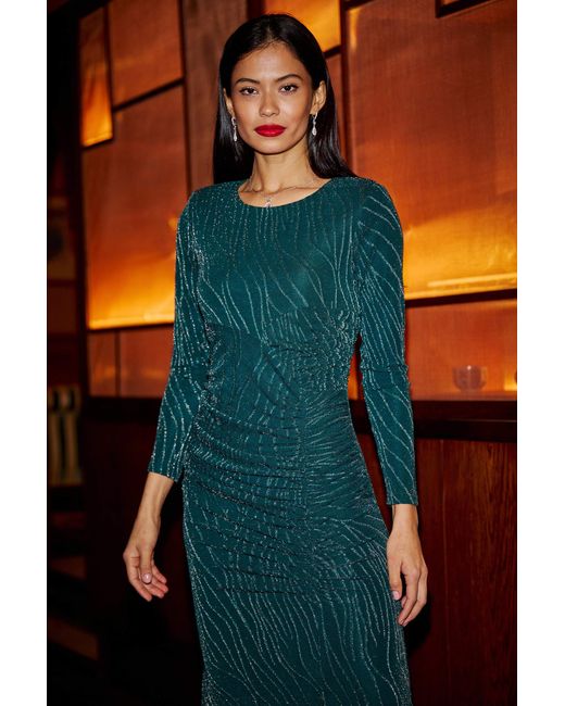 Mesh Dress Ruched Fitted Dress AX Paris Teal Sparkle Long Sleeve Cut Out Ruched Bodycon Midi Mesh Dress Ruched Fitted Dress AX Paris Teal Sparkle Long Sleeve Cut Out Ruched Bodycon Midi