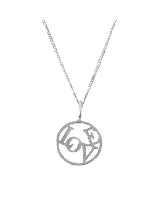 Katie Mullally Metallic Love Medallion & Chain for men