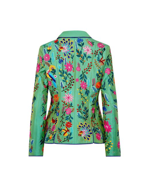 Beatrice von Tresckow Green Aqualime Secrets Of Eden Cormor Revere Jacket