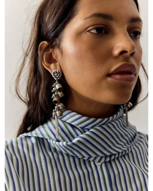 Sita Nevado White Abril Earrings