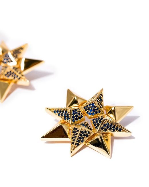 Kybele Studio Metallic Starburst Earrings