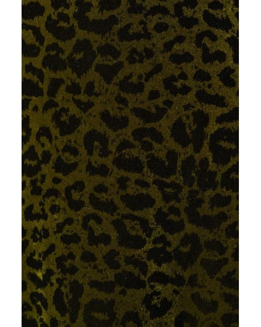 Louche Black Neutrals Ambrose Velvet Roar Midi Dress