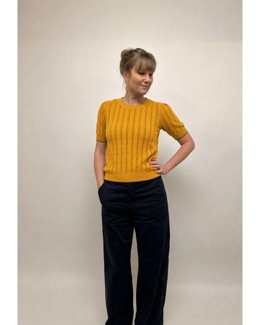 GROBUND Yellow Almine Tee –