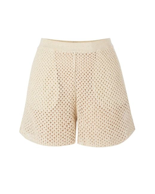 SALANIDA Natural Neutrals Coco Lace Shorts Cream
