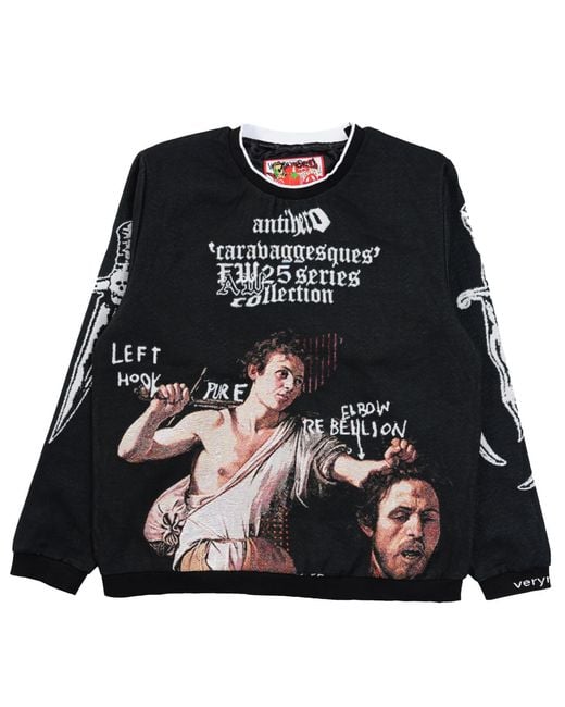VERYRARE Black David Vs Goliath Crewneck for men