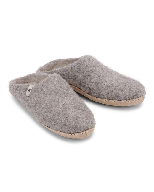 Egos Gray Natural Slipper