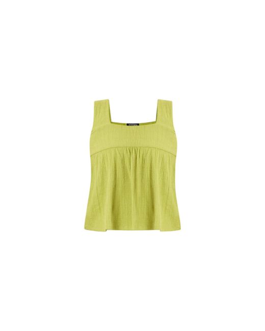 Known Supply Green Organic Gauze Tank