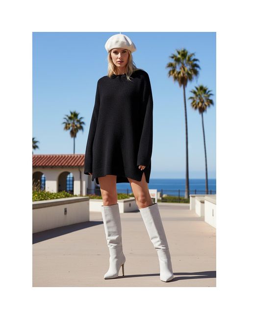 Beautiisoles by Robyn Shreiber Made in Italy Gray Neutrals Yara Off- Tall High Heels Suede Boot