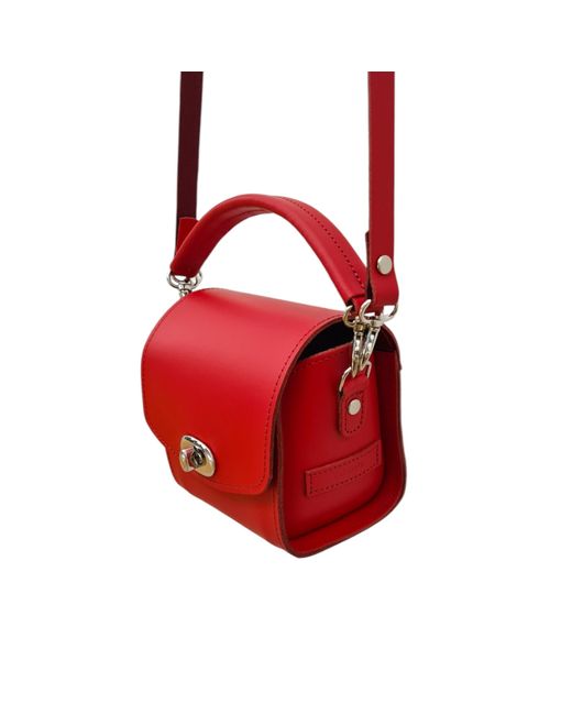 Zatchels Red Bauble Handmade Leather Handbag