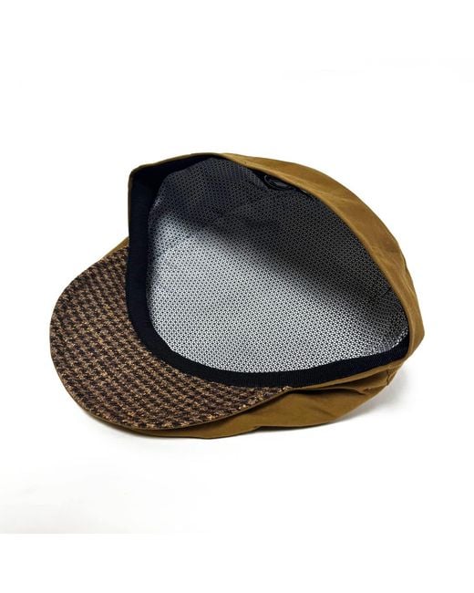Dasmarca Hats Brown Finley Camel Italian Waterproof Cap for men