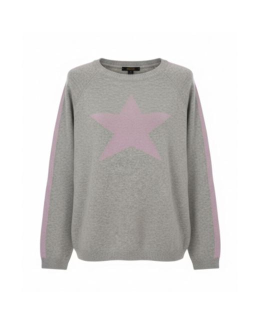 At Last Gray Cashmere Mix Sweater