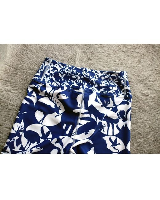 Jessie Zhao New York Blue High Waist Yoga Leggings