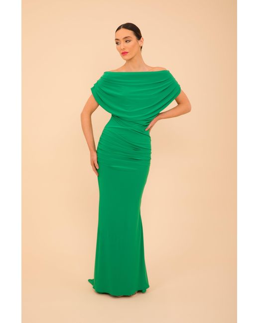 Atom Label Green Platinum Gown