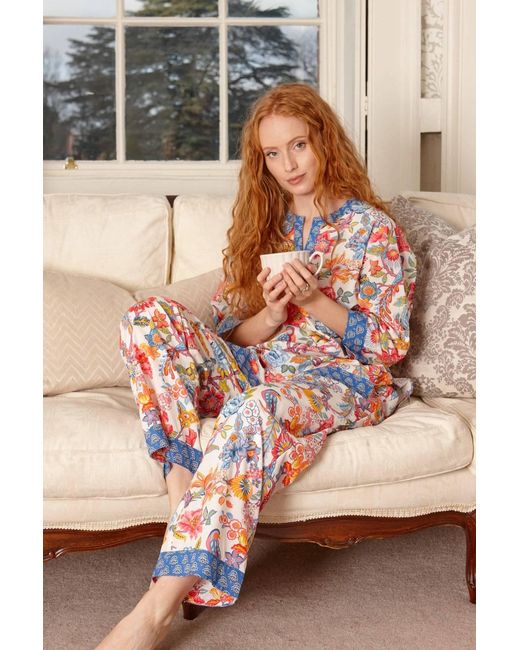 Inara White Goa Carnival Cotton Pyjamas
