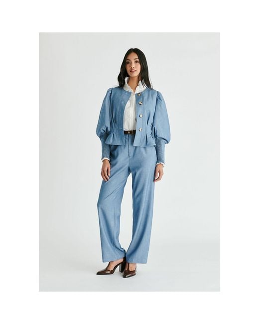 Paisie Blue Denim Effect Jacket