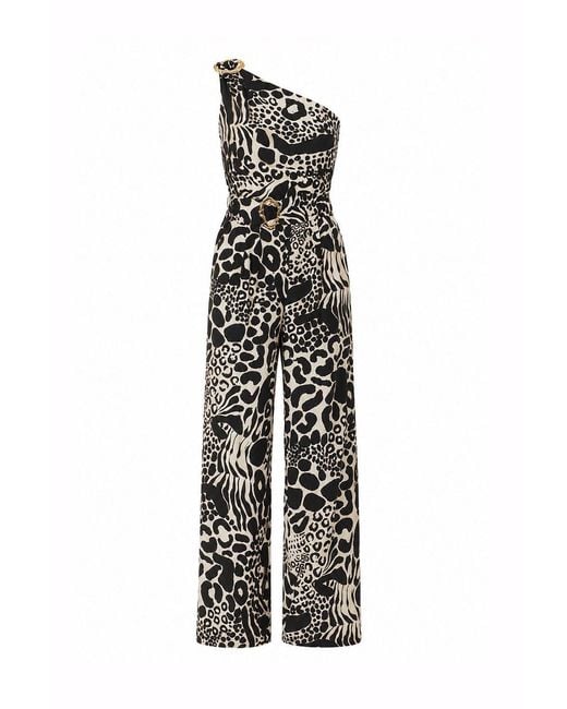 Exquise White Katalina Jumpsuit With Belt