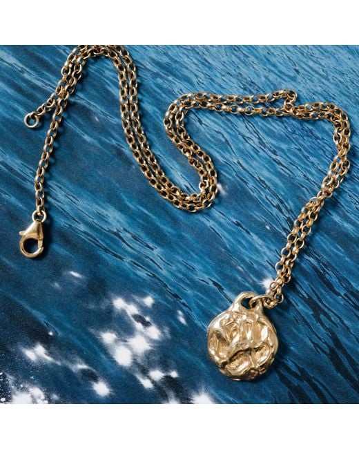 Moca Jewellery Metallic Moon Pendant