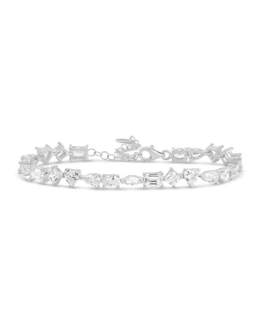 SHYMI Metallic Multi Shape Tennis Bracelet