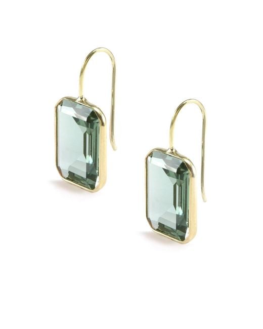 Hye Jane Jewelry Green Medium Gemma Quartz Earrings