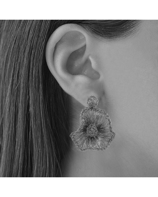 Lavish by Tricia Milaneze Metallic All Buttercup Handmade Earrings