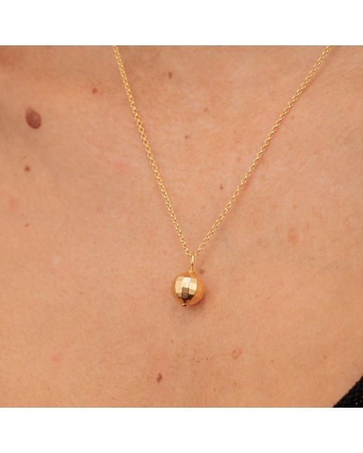 Scream Pretty Metallic Disco Ball Charm Necklace