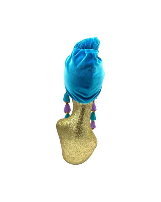 Julia Clancey Blue Azure Butterfly Dorado Turban