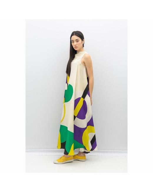 Bianca Popp Green Bell Dress Long