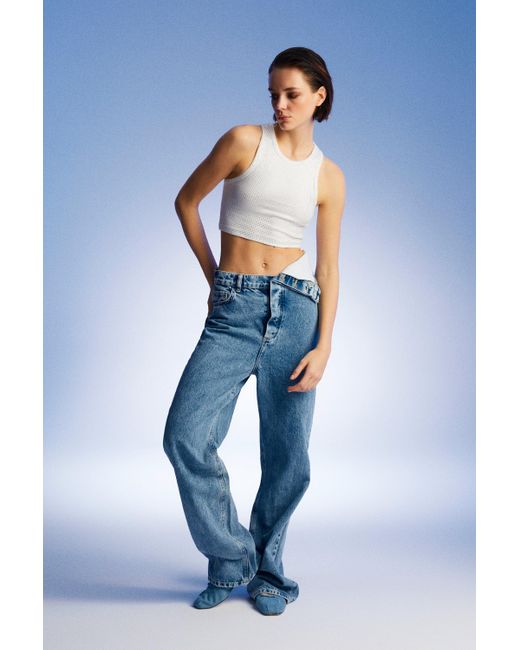 Nocturne Blue High-waisted Jeans-ice