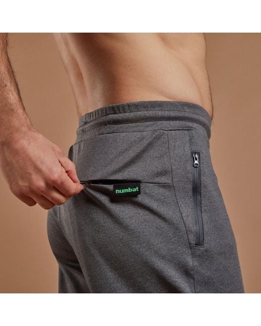 NUMBAT Gray Hybrid Performance Joggers for men