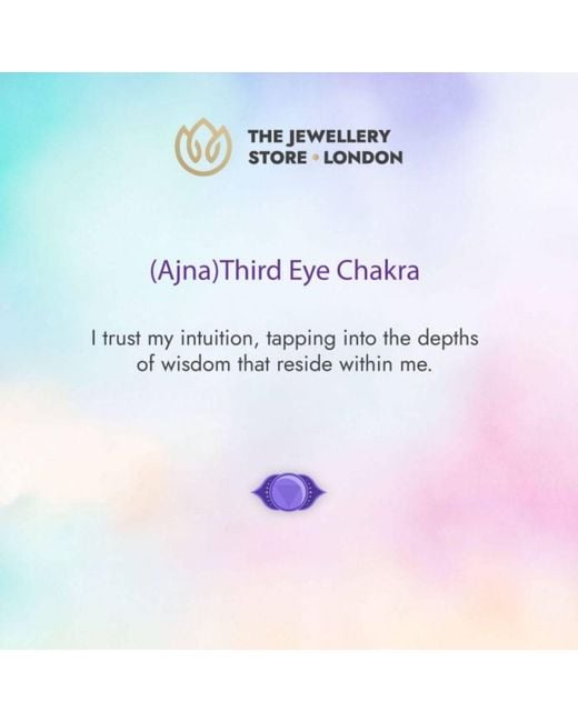 The Jewellery Store London Metallic Third Eye Chakra/Ajna Chakra Charm Necklace