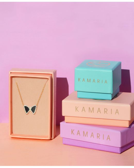 KAMARIA Metallic Mini Butterfly Necklace