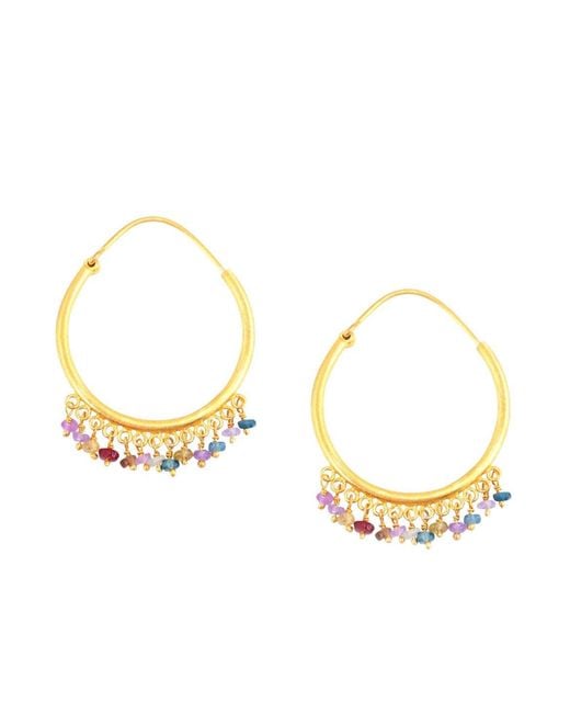 Opium Jewels Metallic Medium Cascade Hoops
