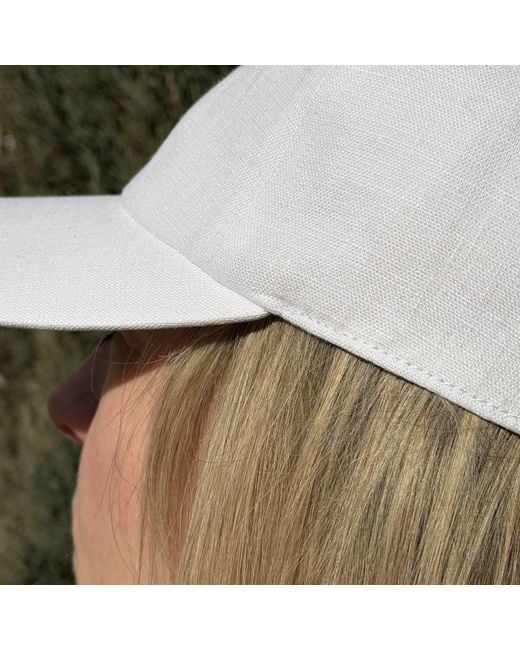Cachemio Natural Minimalist Linen Baseball Cap