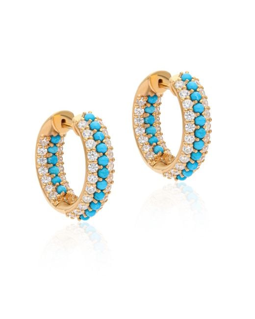 Preeti Sandhu Blue Summer Sparkle Hoops