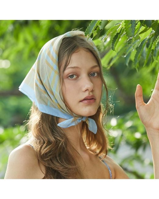 Ana Maison Blue Here And There Handkerchief