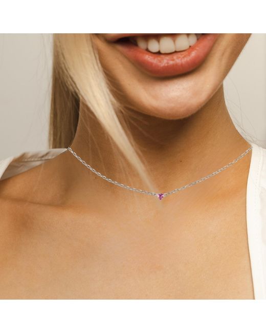 BLOOMTINE | Earth Angel HQ Metallic Illuminess Sterling Trillion Necklace