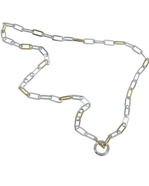 Reeves & Reeves Metallic Two Tone Cleo Necklace