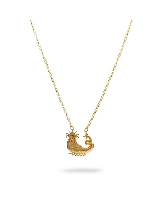 Ebru Jewelry Metallic Shahmaran Queen Of Snakes Necklace