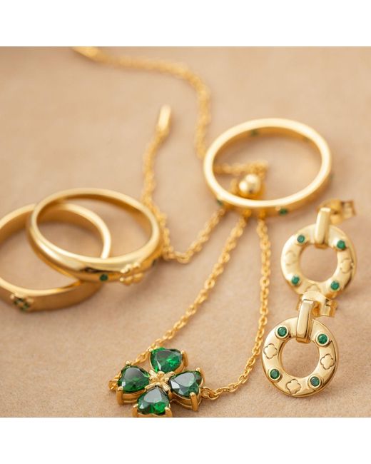 Belinda Jewelz Metallic Clover Luxe Studs