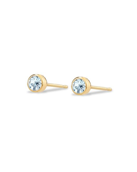 Maya Brenner Metallic Birthstone Stud
