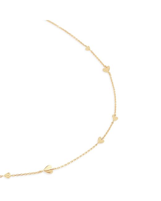 Dinny Hall Metallic Bijou Folded Heart Necklace