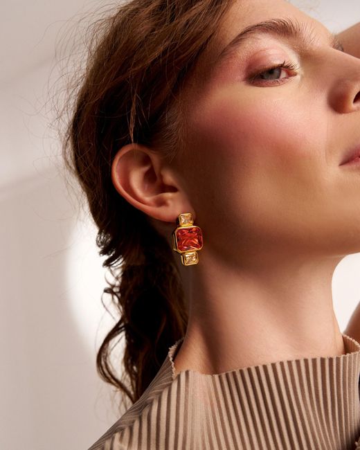 Kybele Studio Orange Luma Earrings