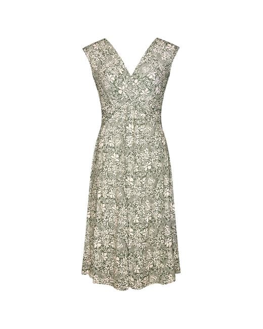 Alie Street London Metallic Renee Knot Dress Botanical