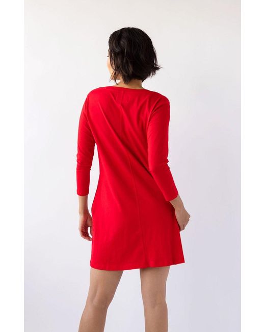 LOVETRUST Red Misa Tee Dress
