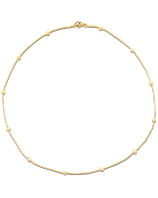 Ellie Vail Jewelry Metallic Rozlyn Beaded Ball Chain Necklace